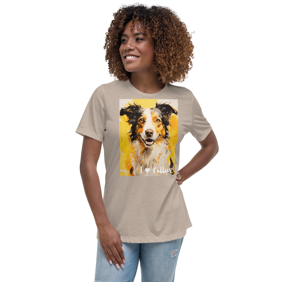 Women's Relaxed T-Shirt - I ❤ Dogs - Border Collie