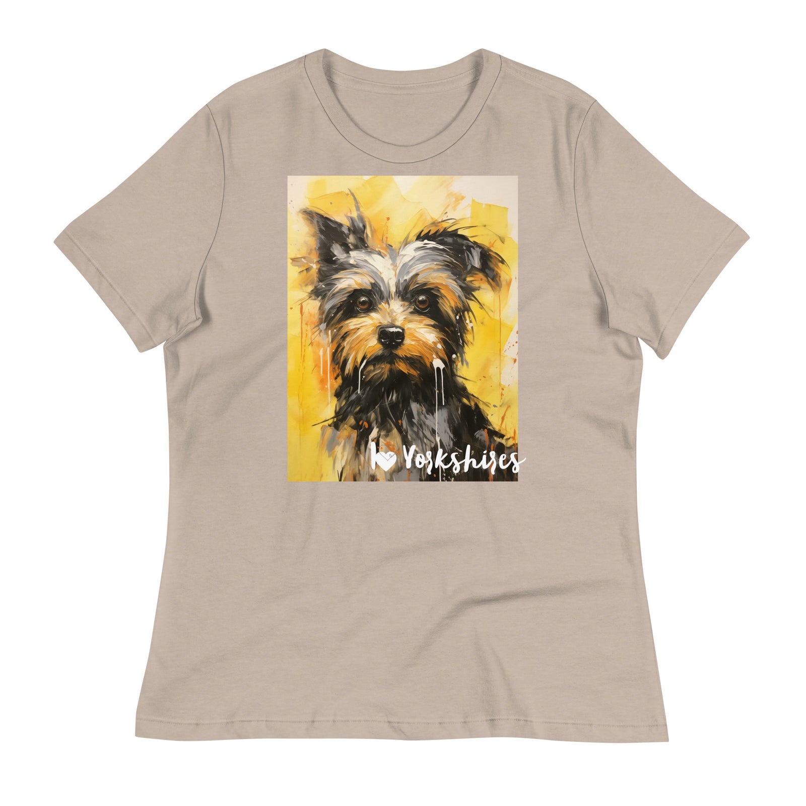 Women's Relaxed T-Shirt - I ❤ Dogs - Yorkshire Terrier