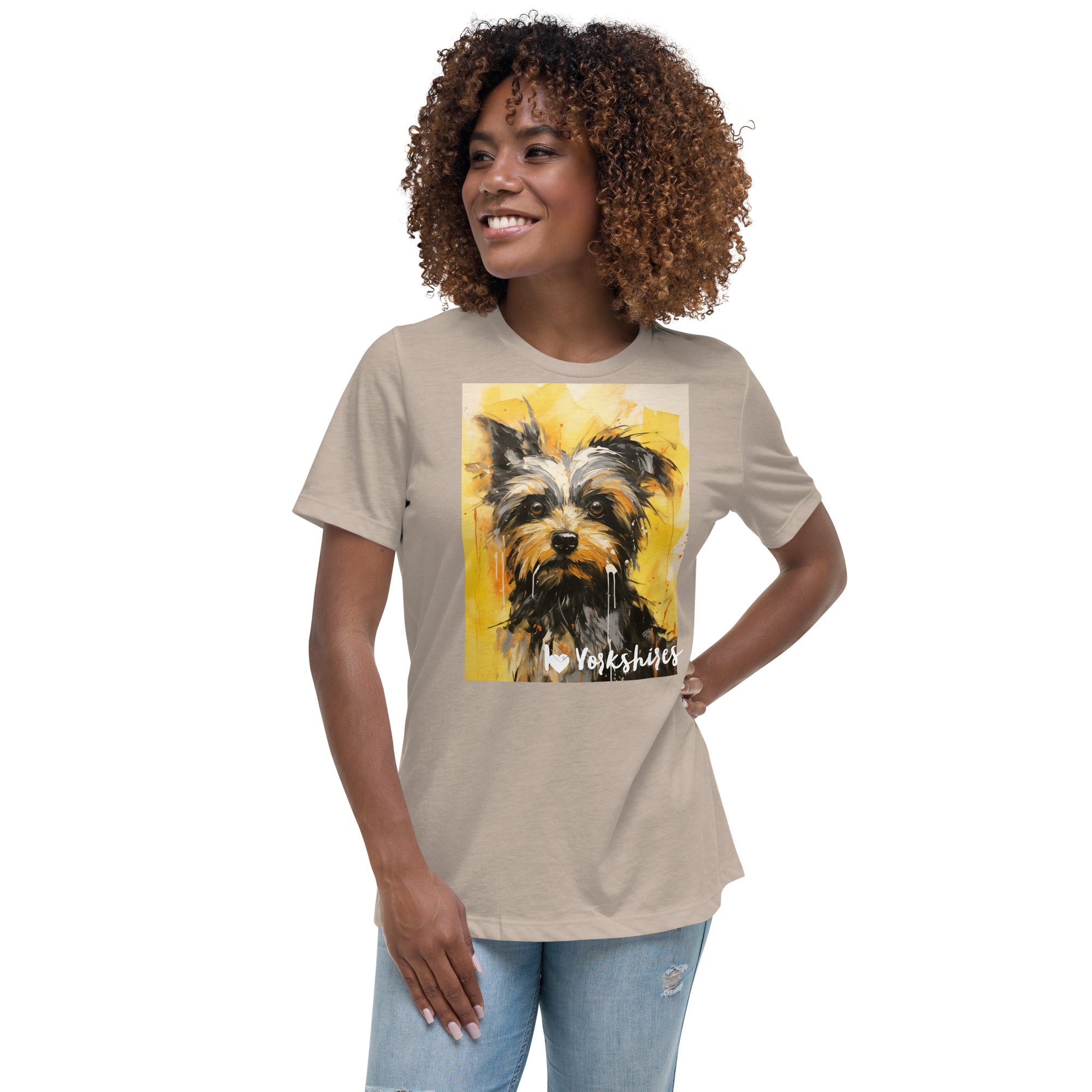 Women's Relaxed T-Shirt - I ❤ Dogs - Yorkshire Terrier