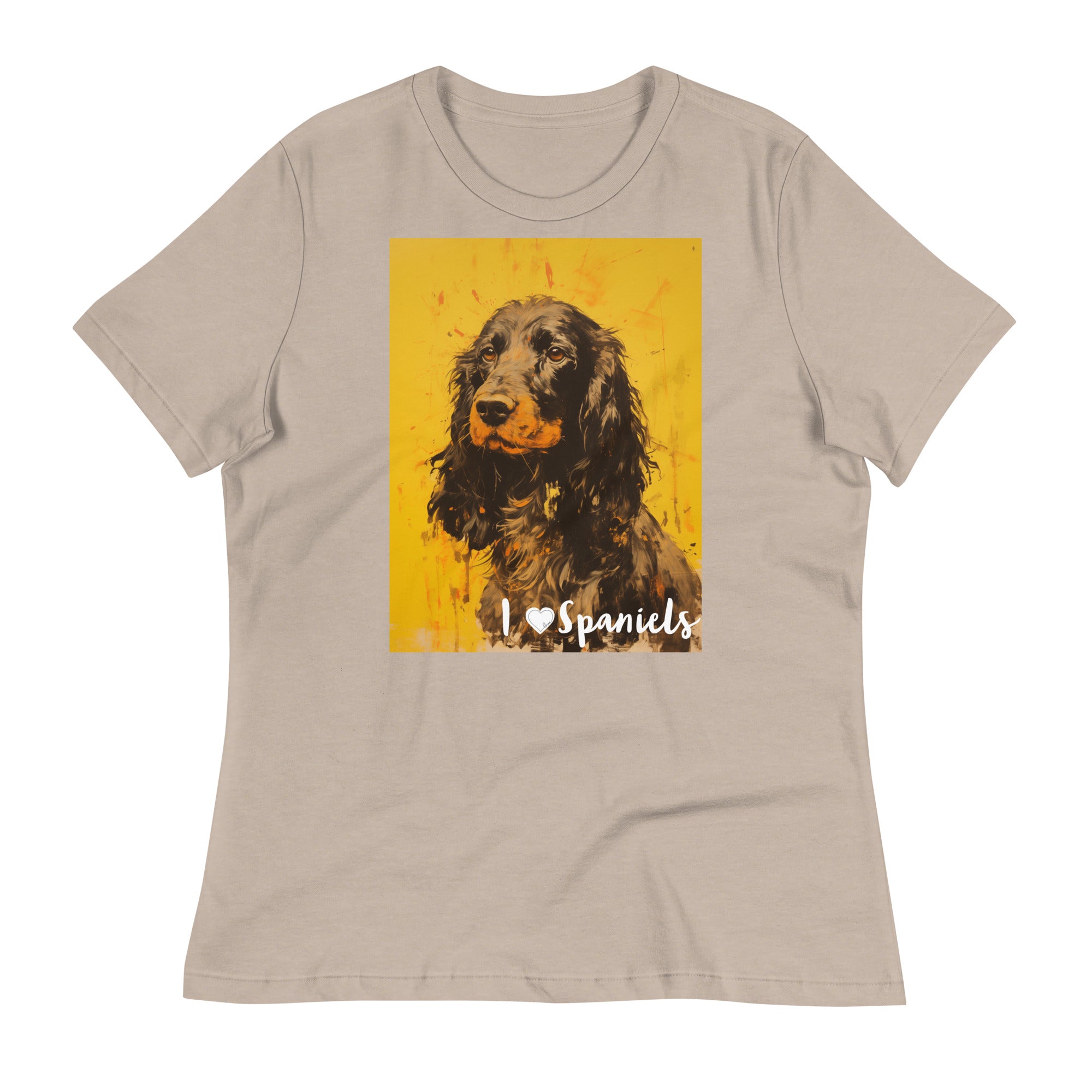 Women's Relaxed T-Shirt - I ❤ Dogs - English Springer Spaniel