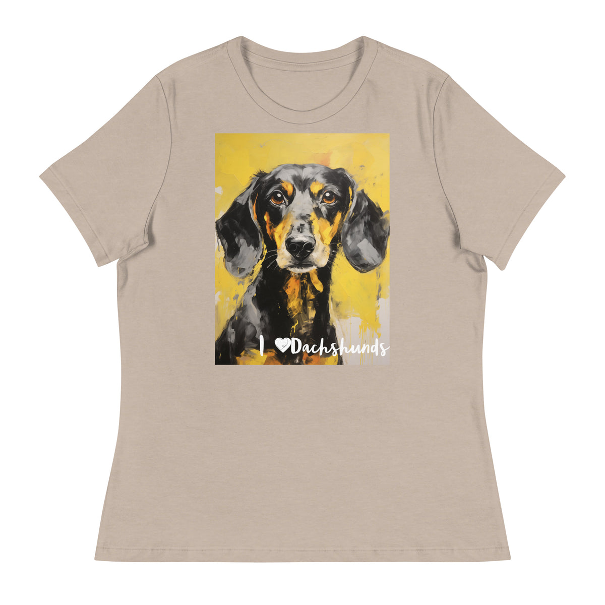 Women's Relaxed T-Shirt - I ❤ Dogs - Dachshund
