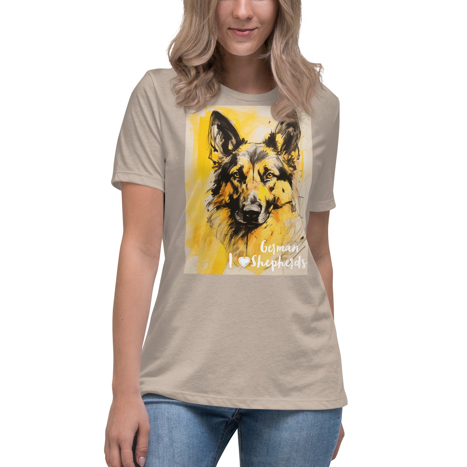 Women's Relaxed T-Shirt - I ❤ Dogs - German Shepherd