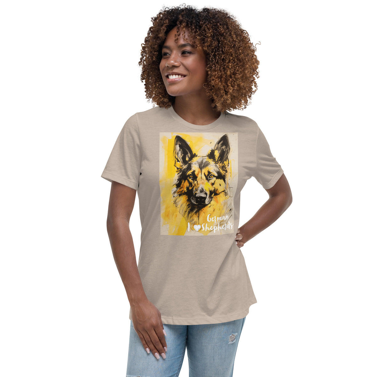 Women's Relaxed T-Shirt - I ❤ Dogs - German Shepherd