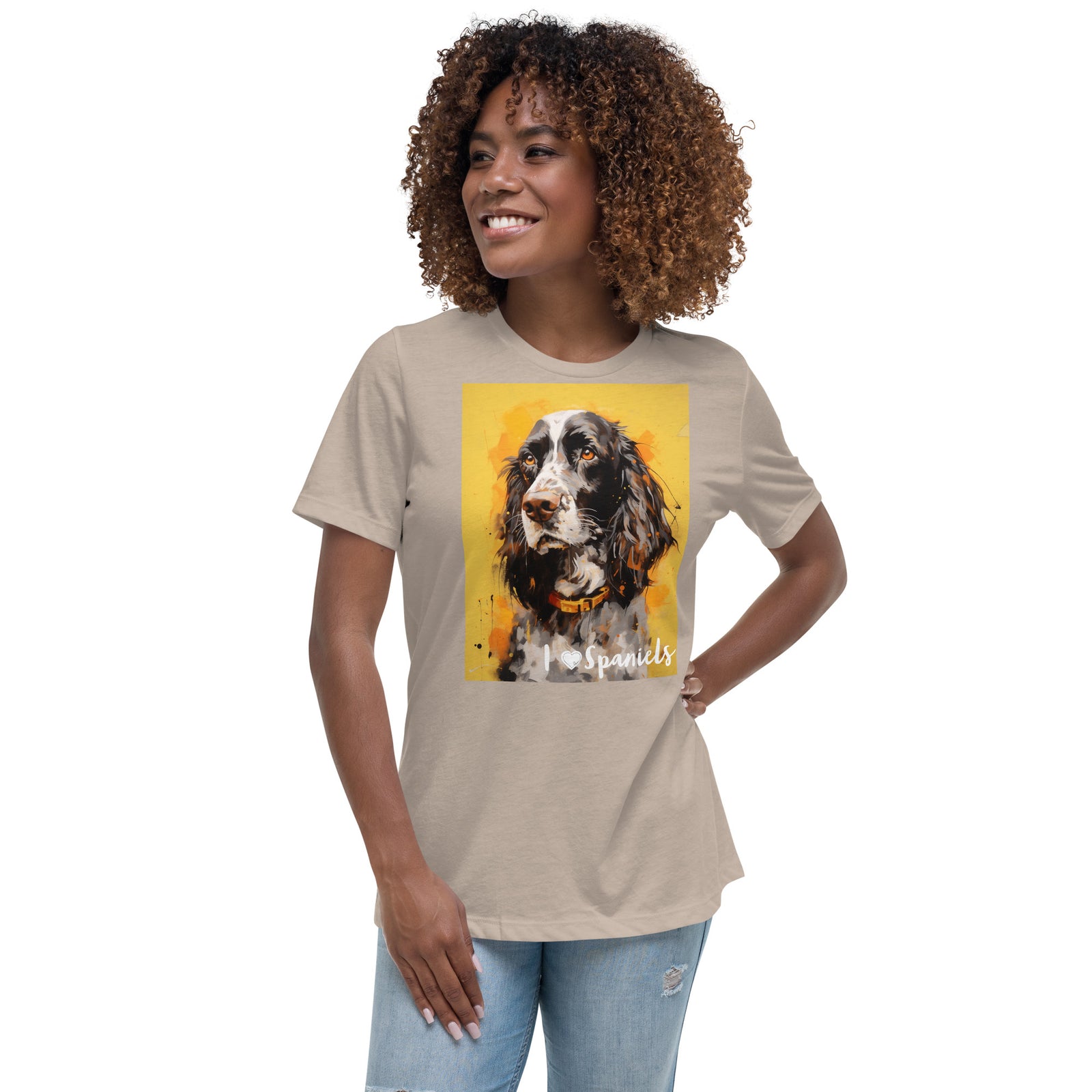 Women's Relaxed T-Shirt - I ❤ Dogs - Cocker Spaniel (American)