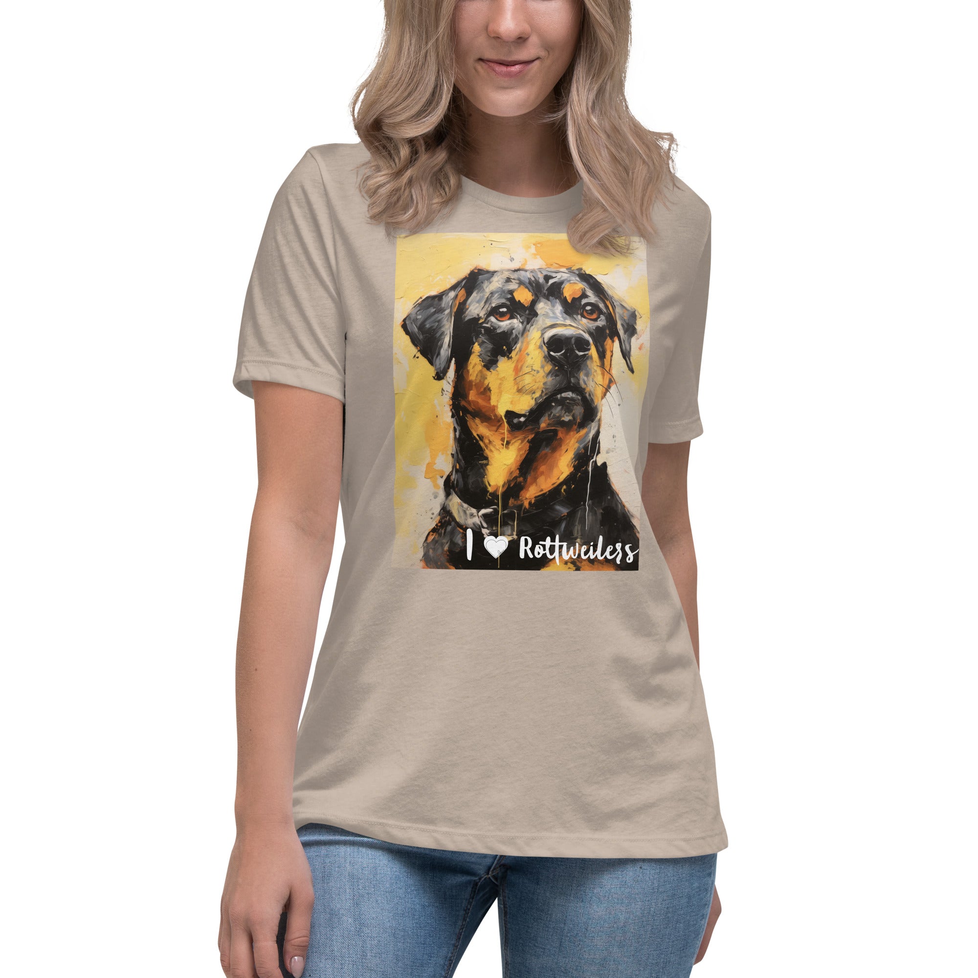 Women's Relaxed T-Shirt - I ❤ Dogs - Rottweiler