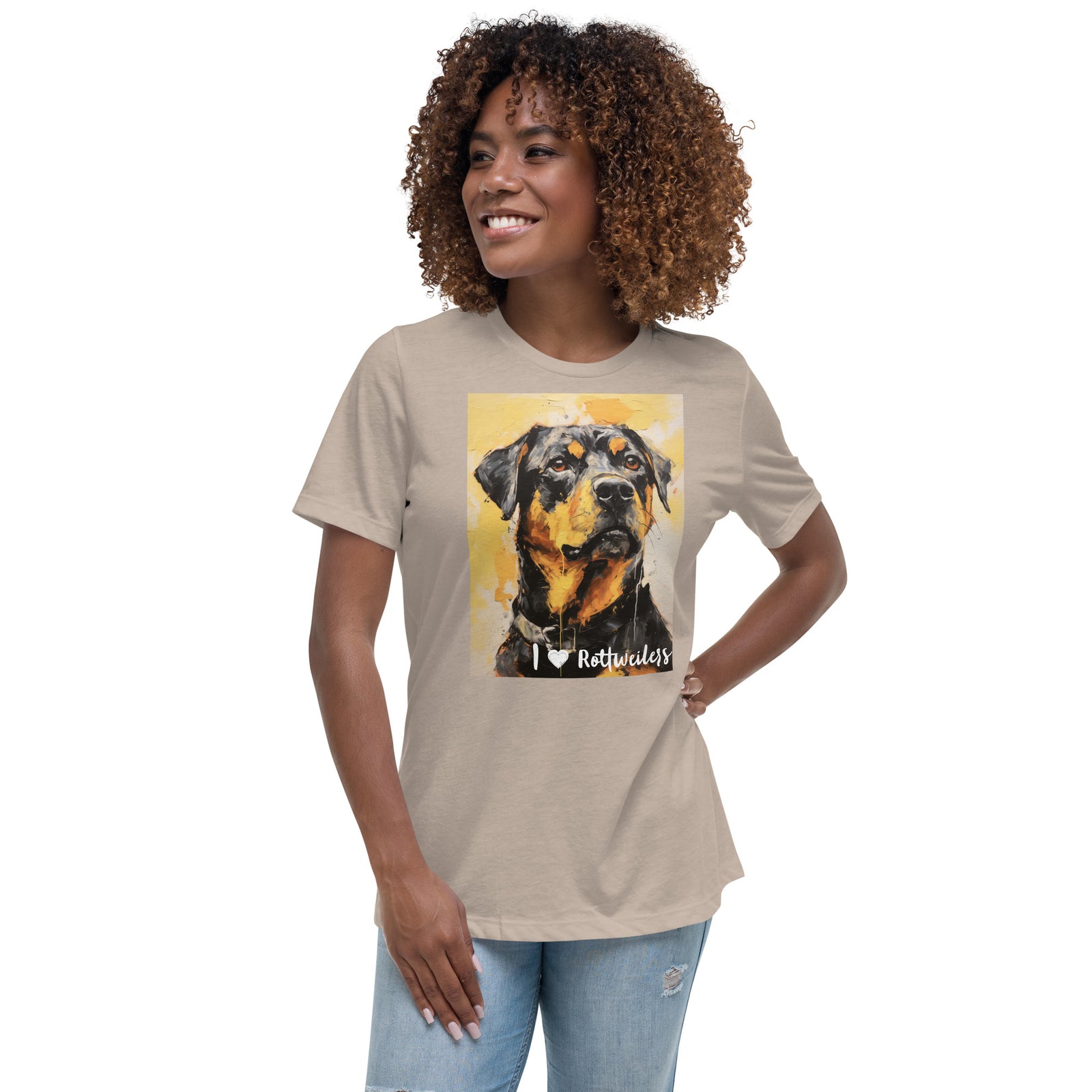 Women's Relaxed T-Shirt - I ❤ Dogs - Rottweiler