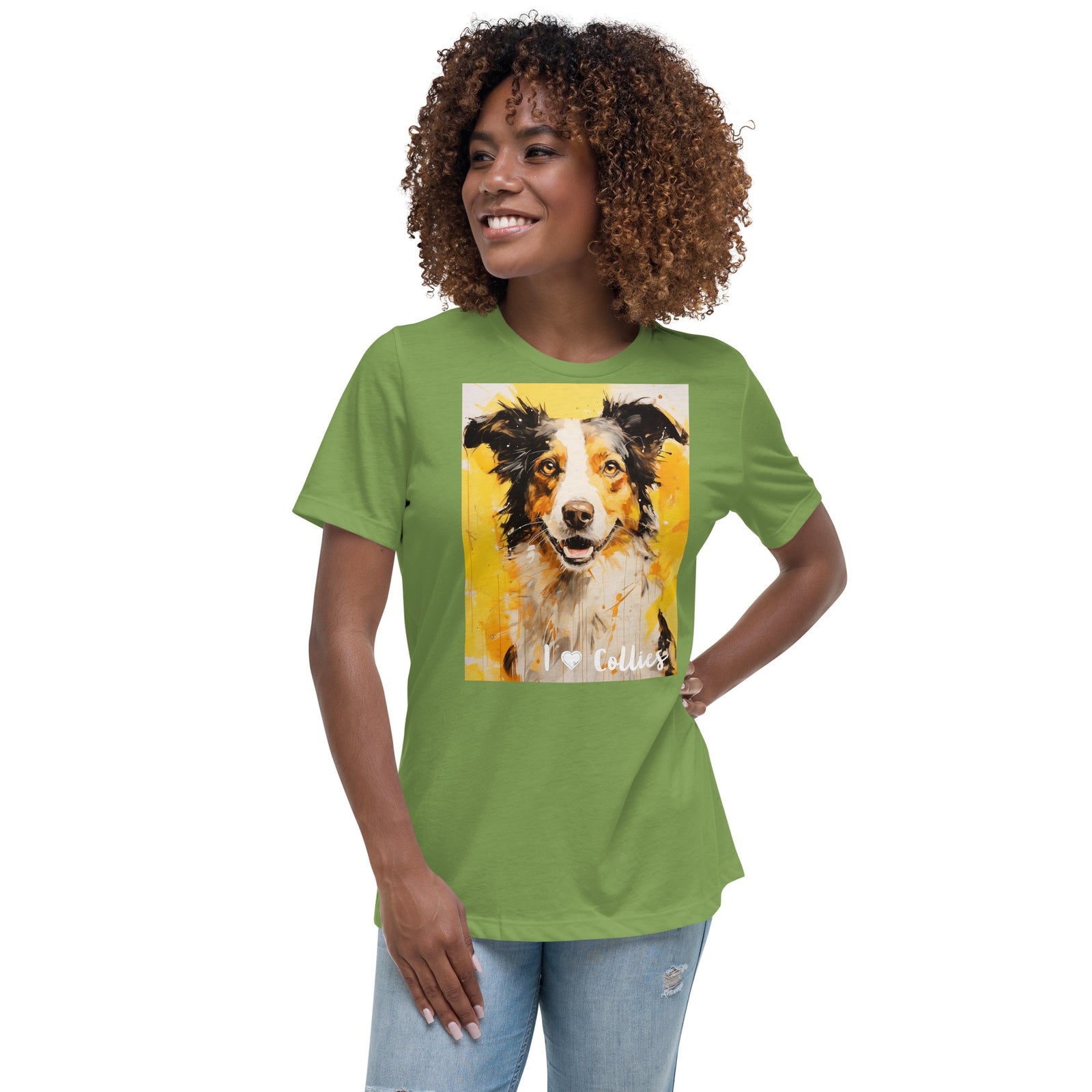 Women's Relaxed T-Shirt - I ❤ Dogs - Border Collie
