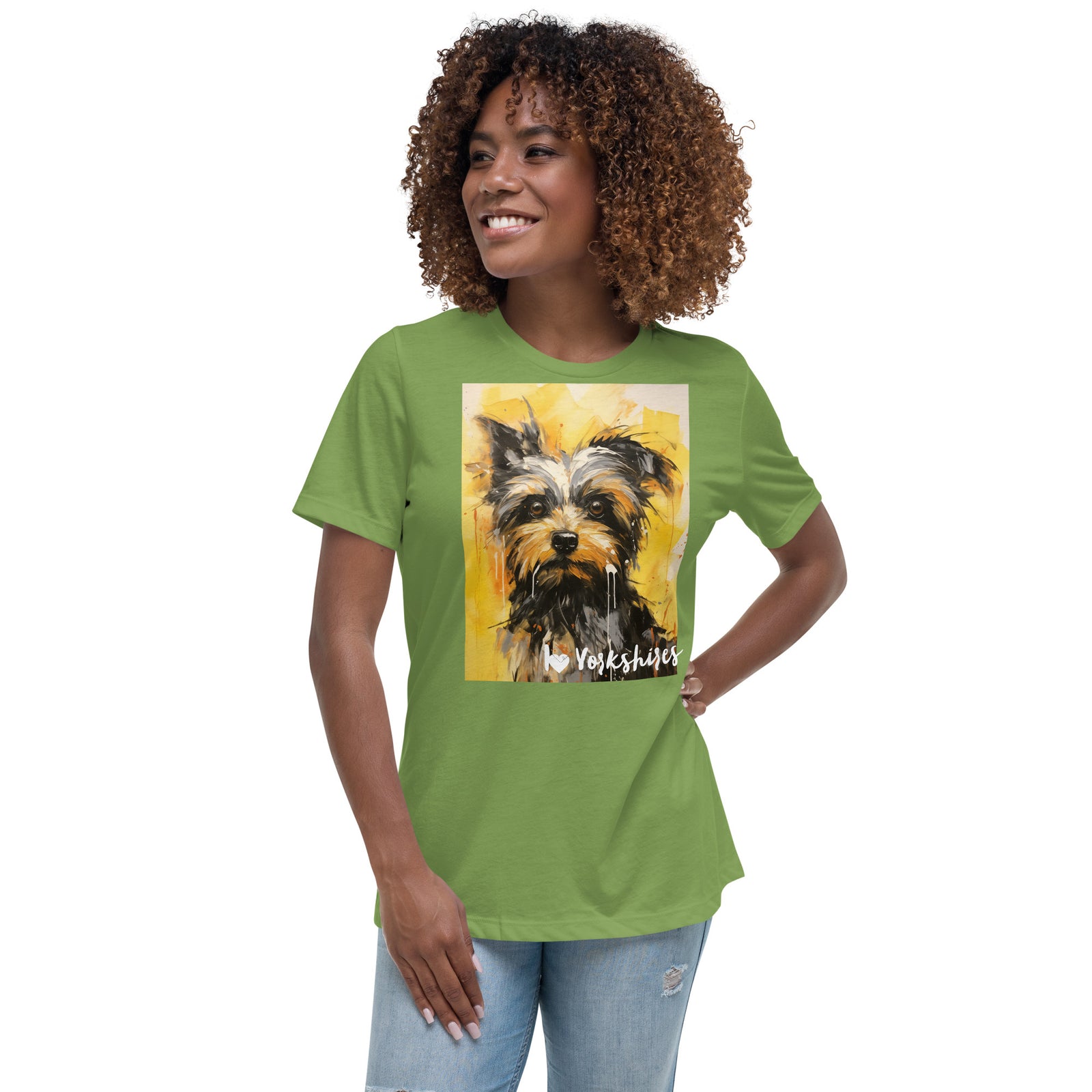 Women's Relaxed T-Shirt - I ❤ Dogs - Yorkshire Terrier
