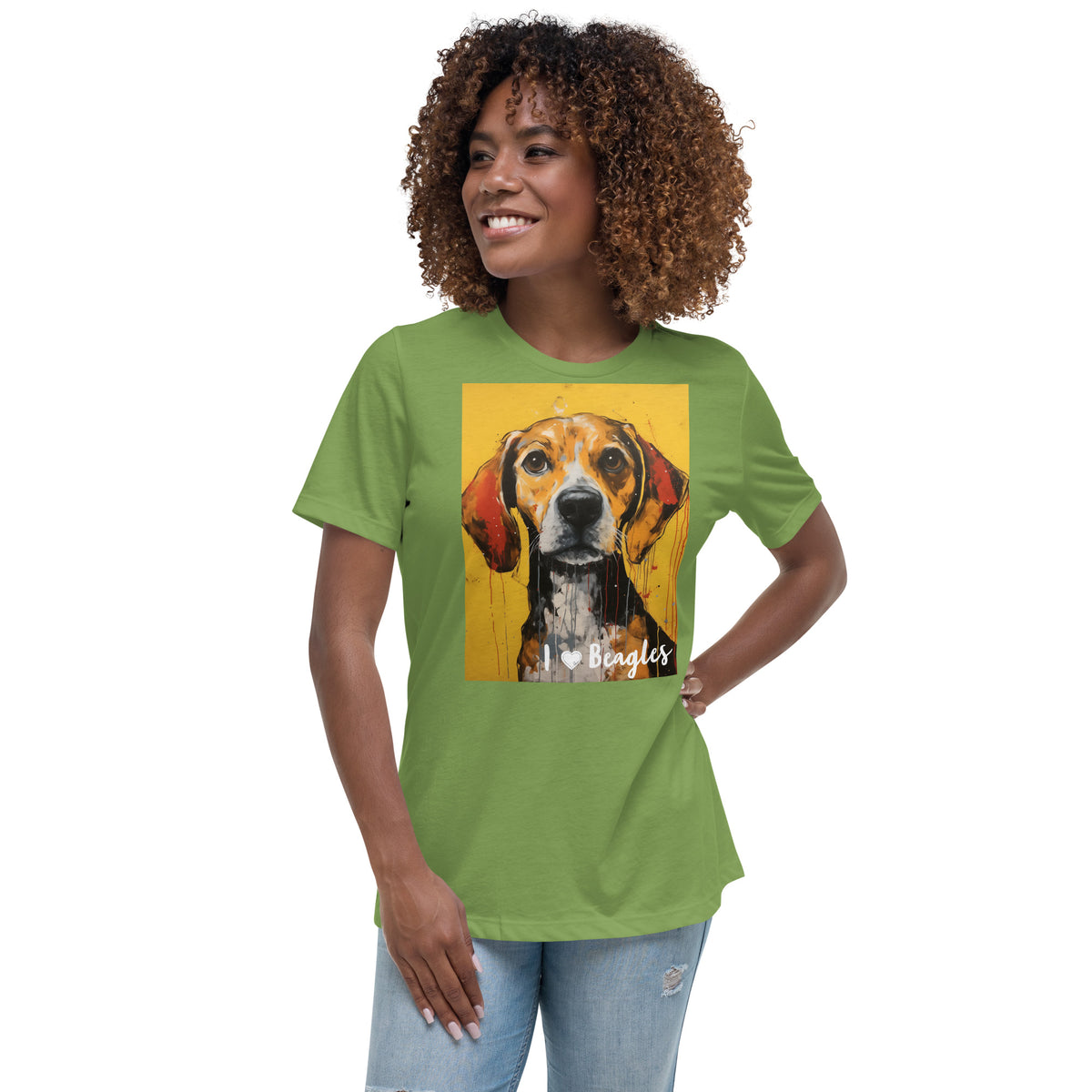 Women's Relaxed T-Shirt - I ❤ Dogs - Beagle