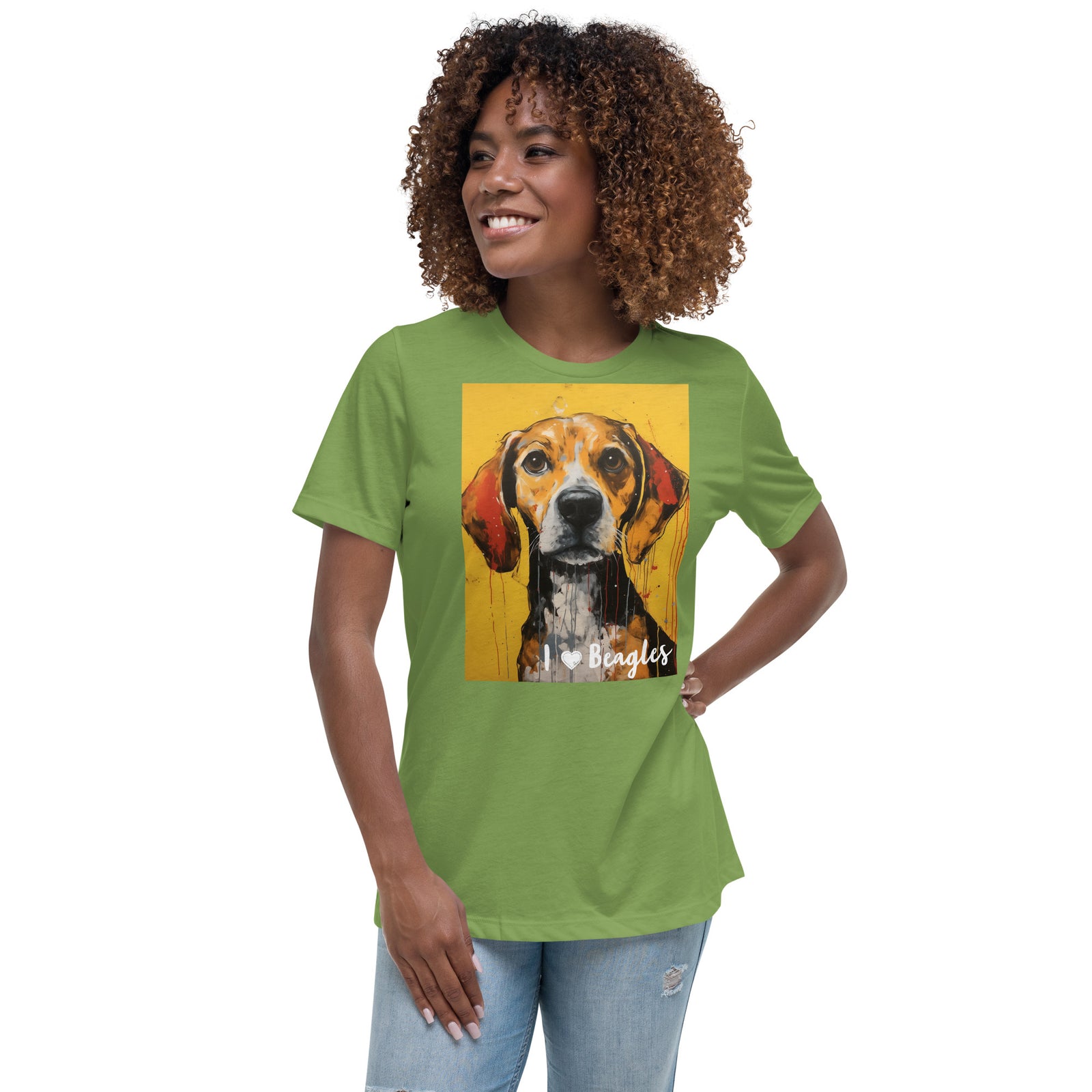Women's Relaxed T-Shirt - I ❤ Dogs - Beagle
