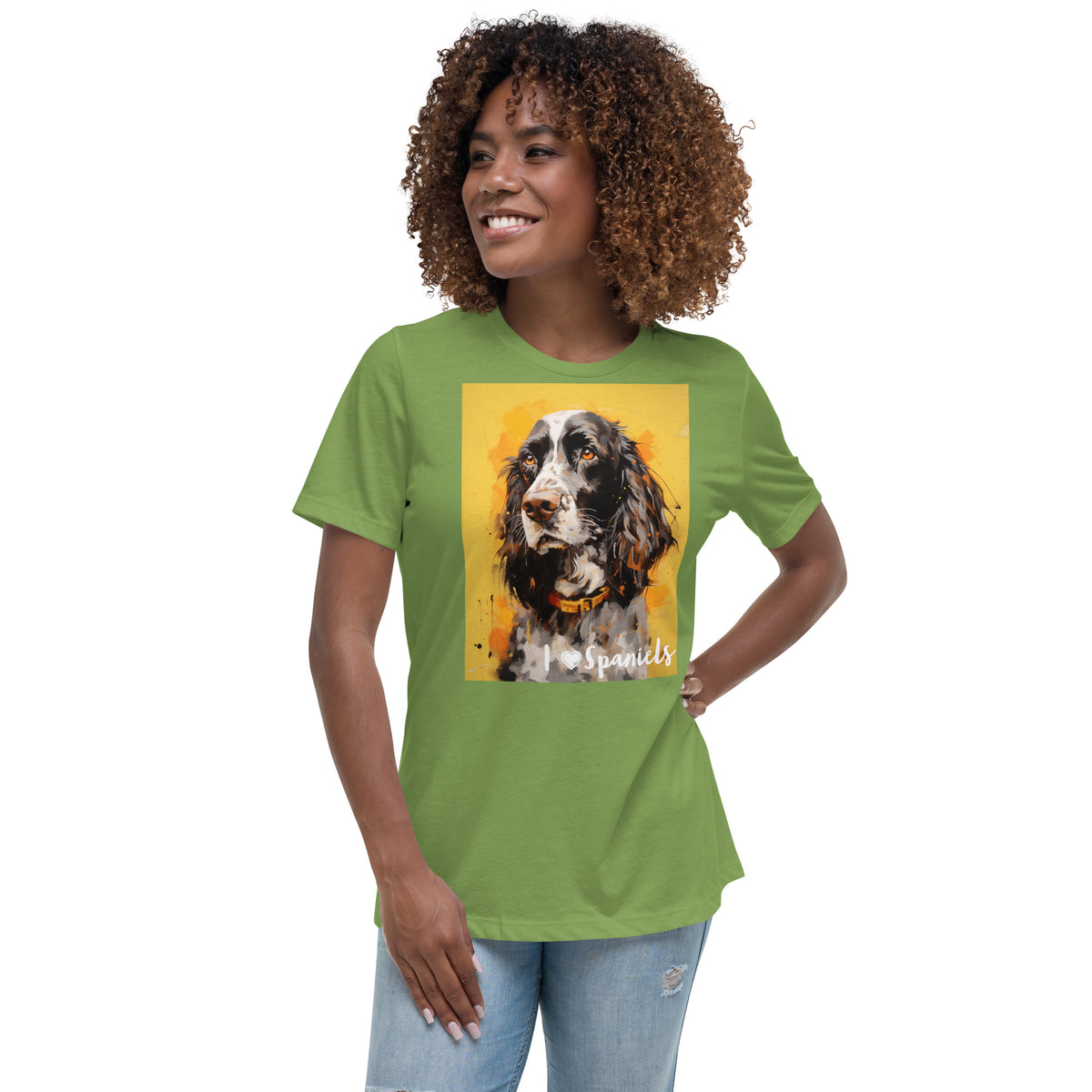 Women's Relaxed T-Shirt - I ❤ Dogs - Cocker Spaniel (American)
