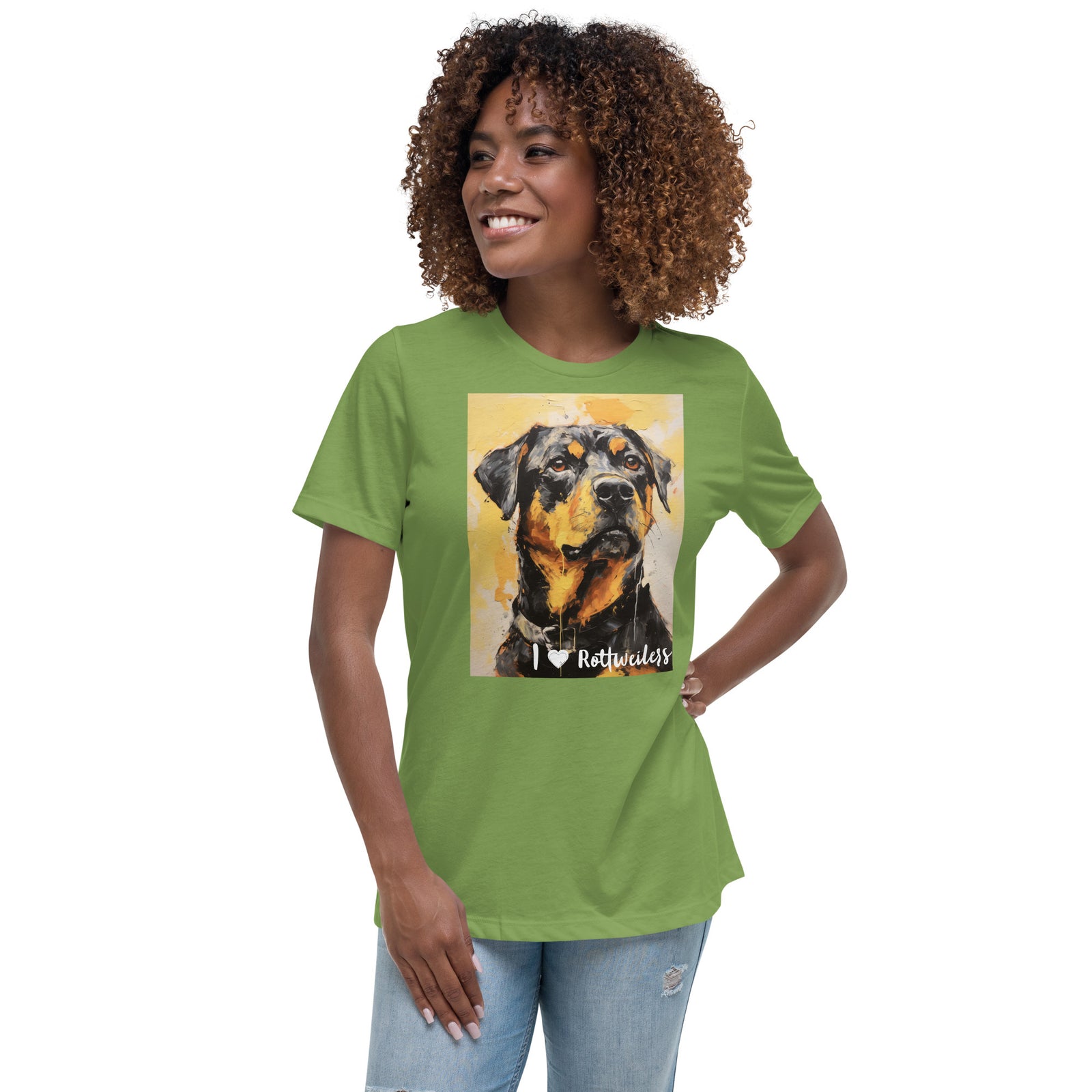Women's Relaxed T-Shirt - I ❤ Dogs - Rottweiler