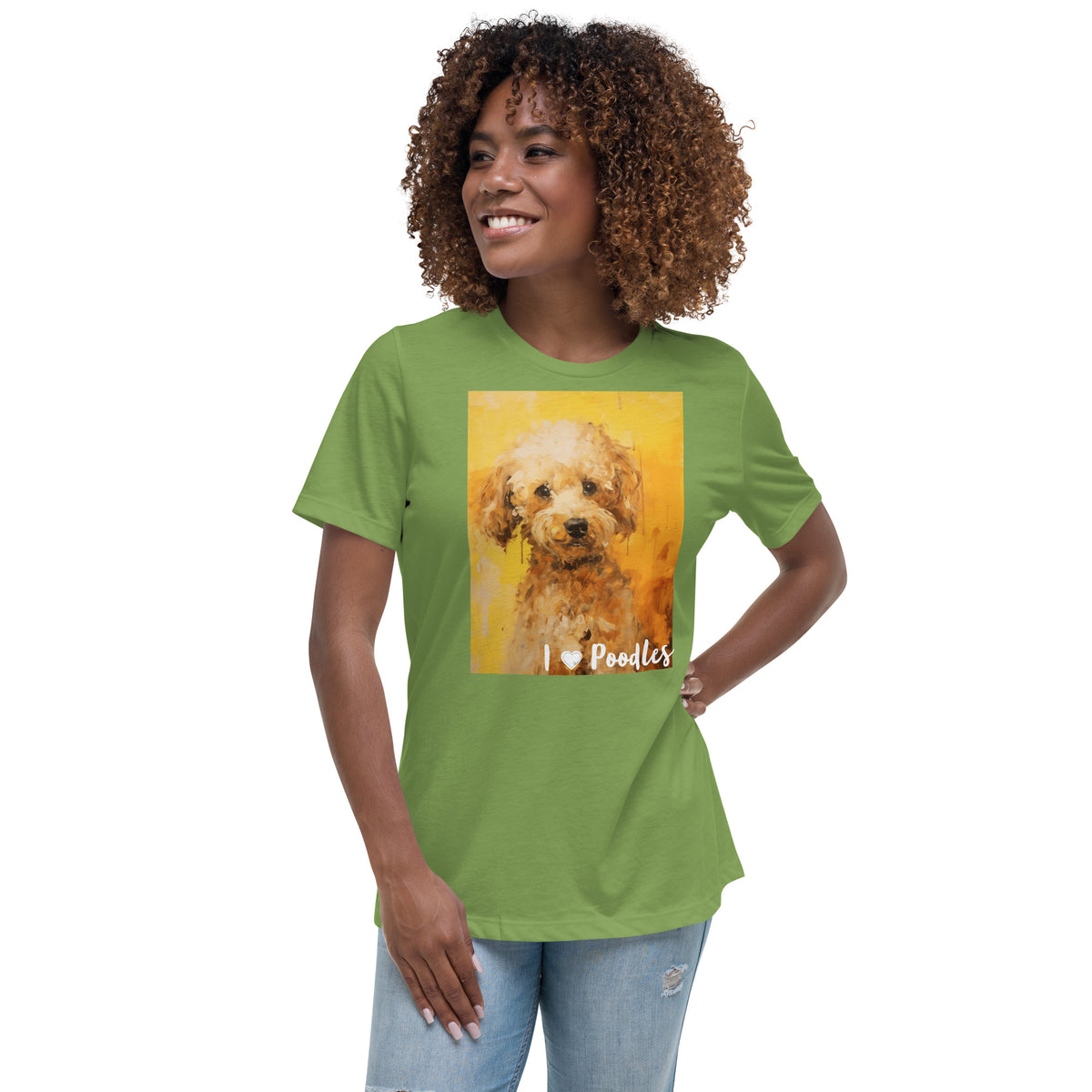 Women's Relaxed T-Shirt - I ❤ Dogs - Poodle