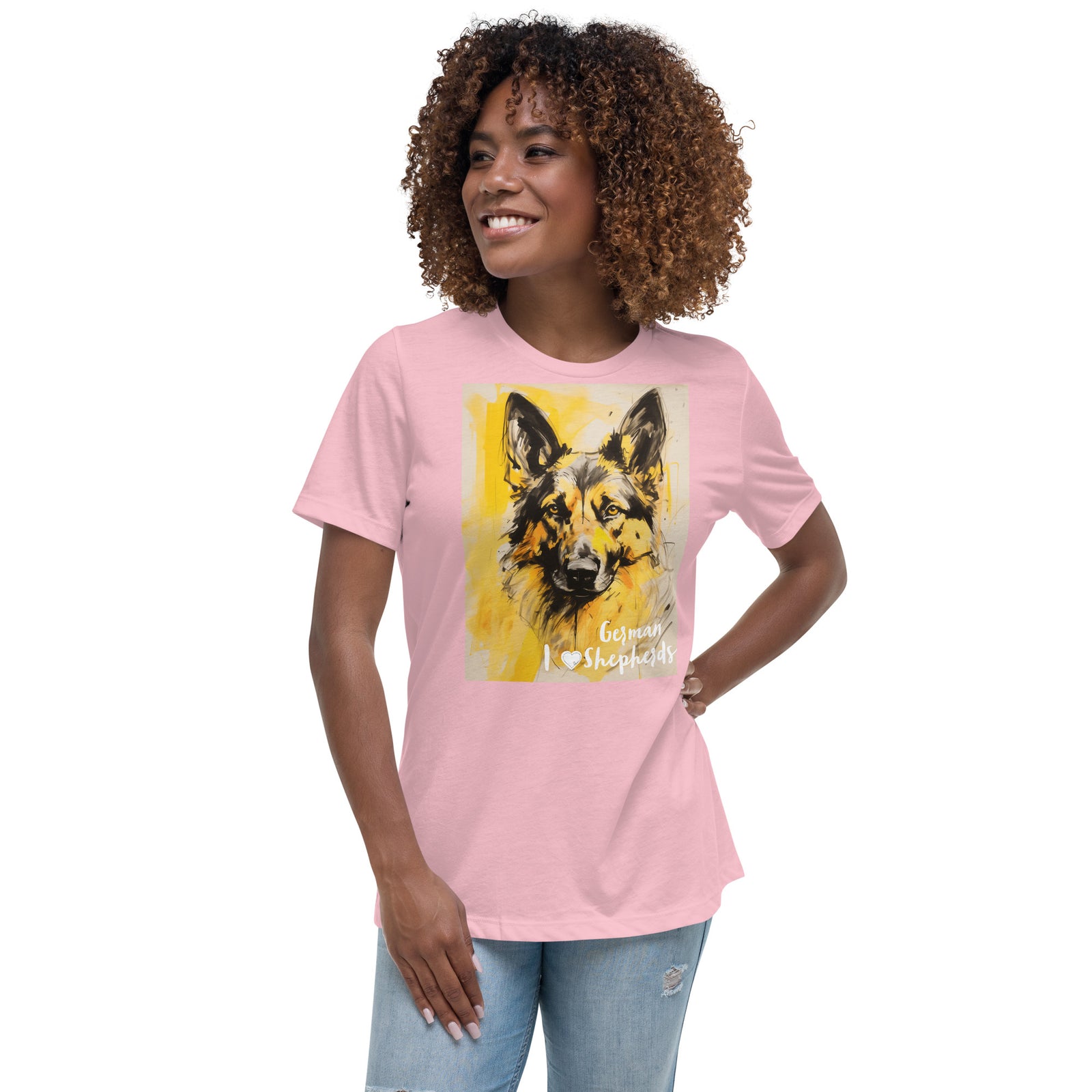 Women's Relaxed T-Shirt - I ❤ Dogs - German Shepherd
