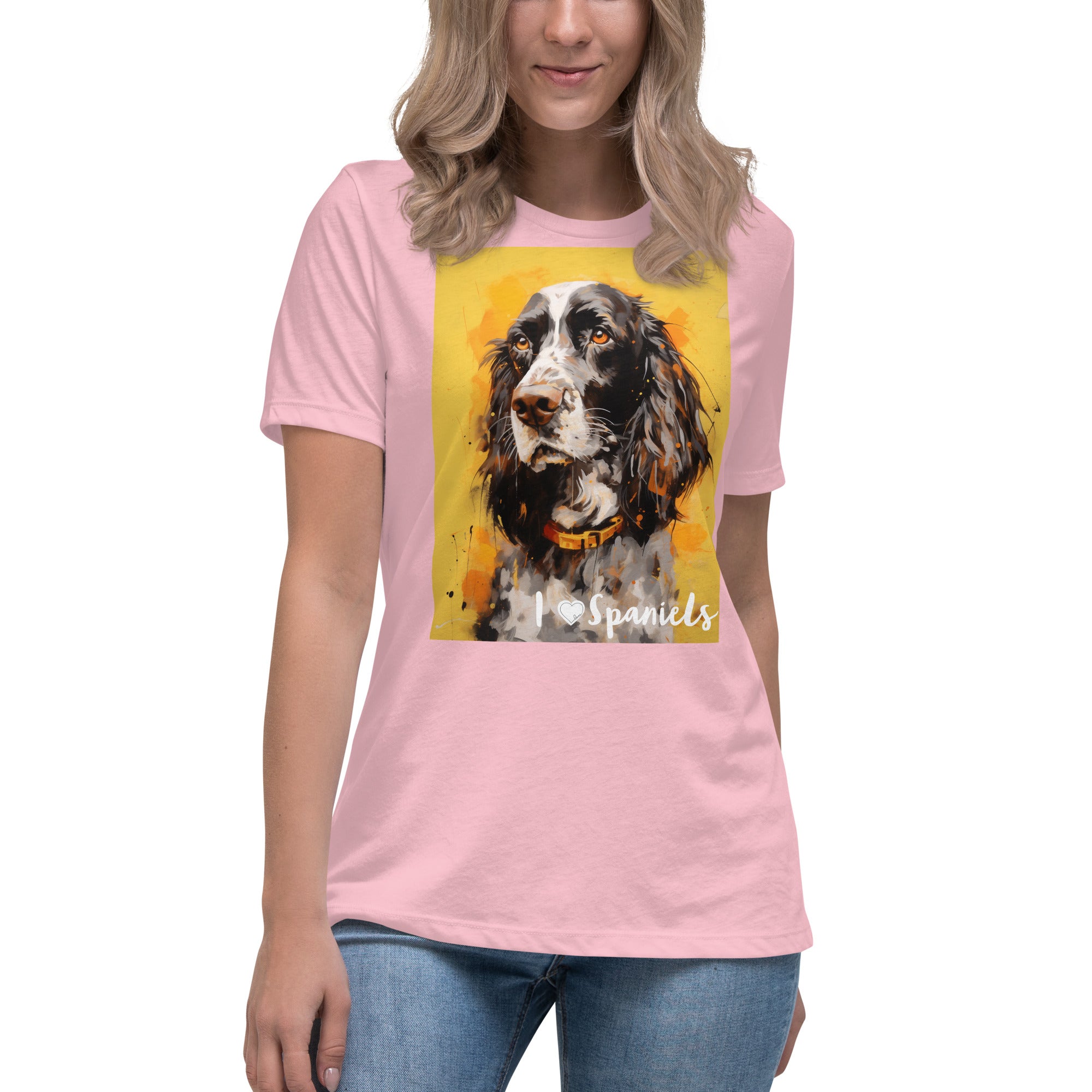 Women's Relaxed T-Shirt - I ❤ Dogs - Cocker Spaniel (American)