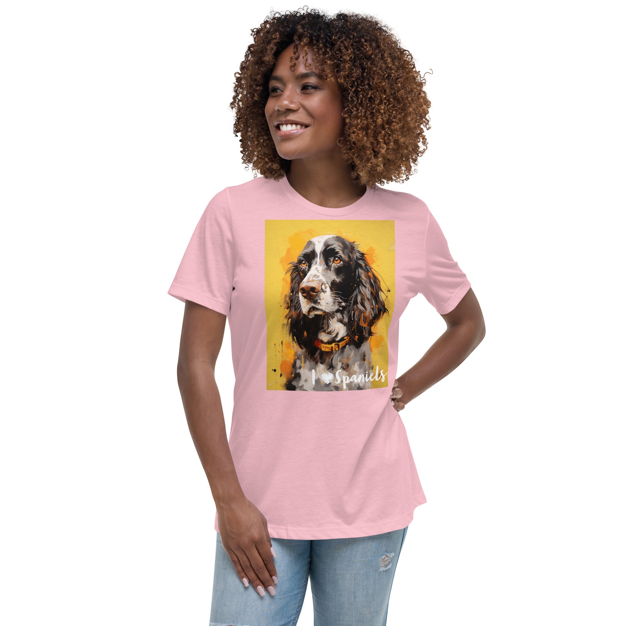 Women's Relaxed T-Shirt - I ❤ Dogs - Cocker Spaniel (American)