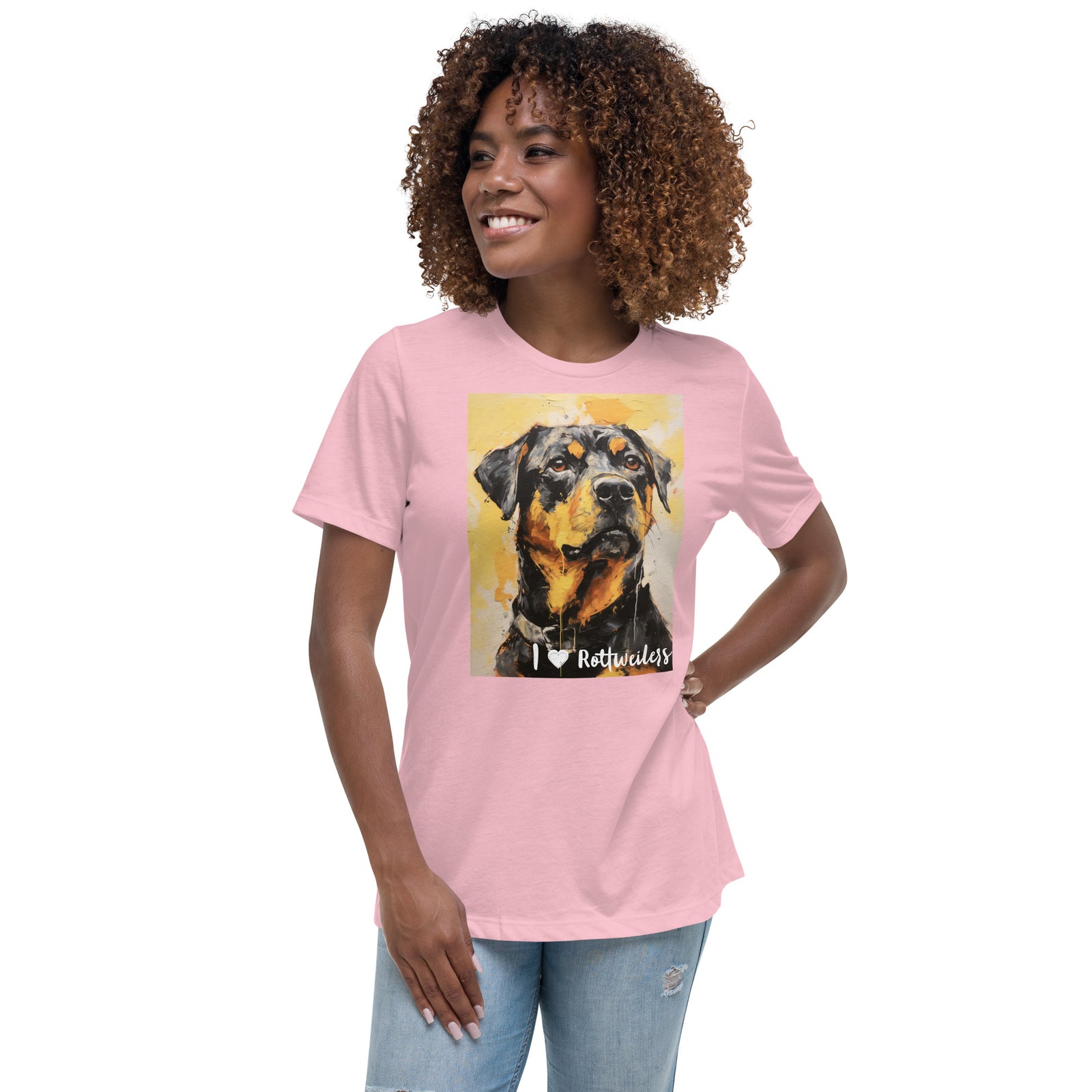 Women's Relaxed T-Shirt - I ❤ Dogs - Rottweiler