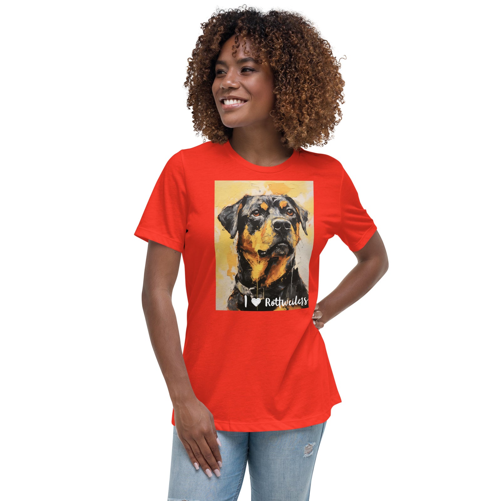 Women's Relaxed T-Shirt - I ❤ Dogs - Rottweiler