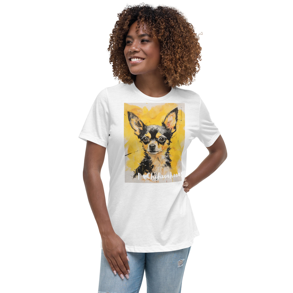 Women's Relaxed T-Shirt - I ❤ Dogs - Chihuahua