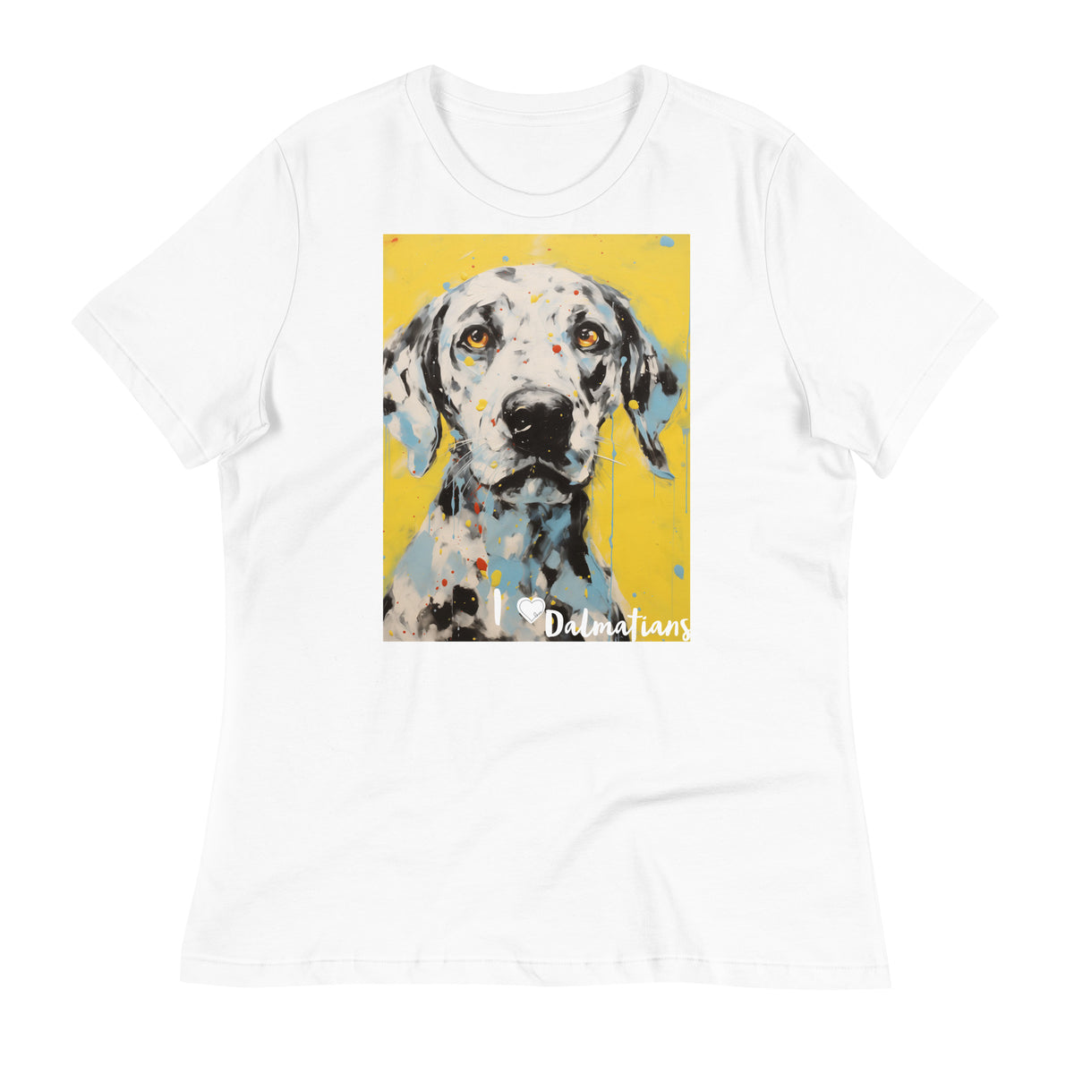 Women's Relaxed T-Shirt - I ❤ Dogs - Dalmatian