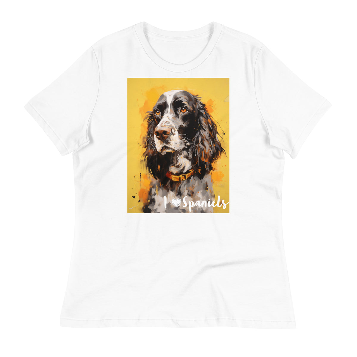 Women's Relaxed T-Shirt - I ❤ Dogs - Cocker Spaniel (American)