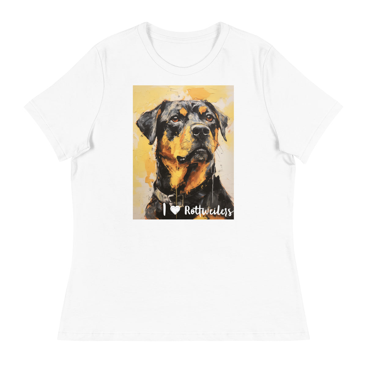 Women's Relaxed T-Shirt - I ❤ Dogs - Rottweiler