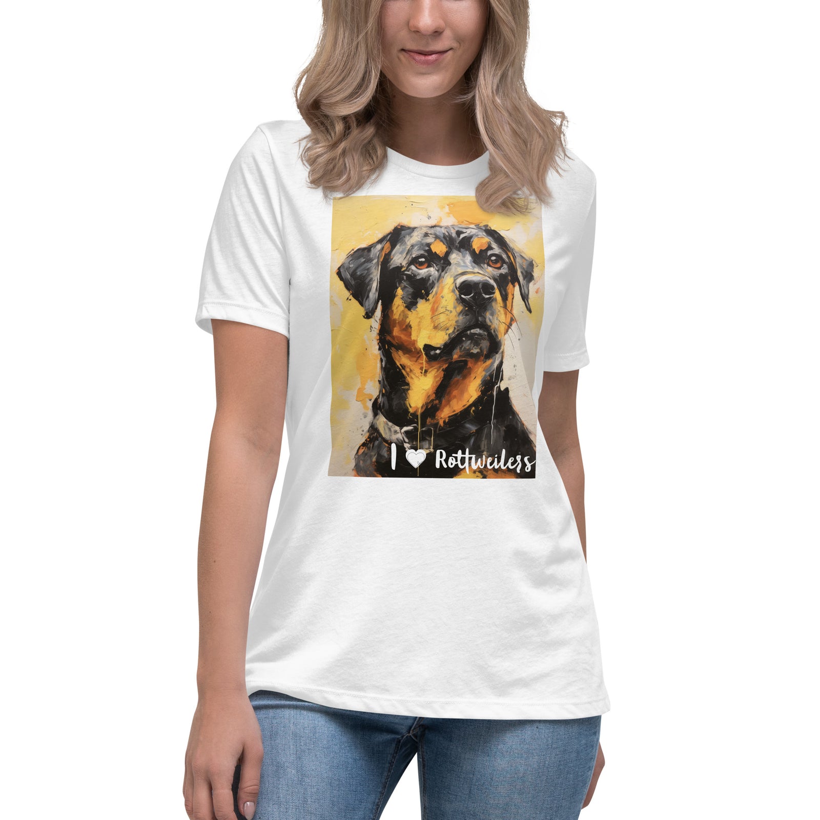 Women's Relaxed T-Shirt - I ❤ Dogs - Rottweiler