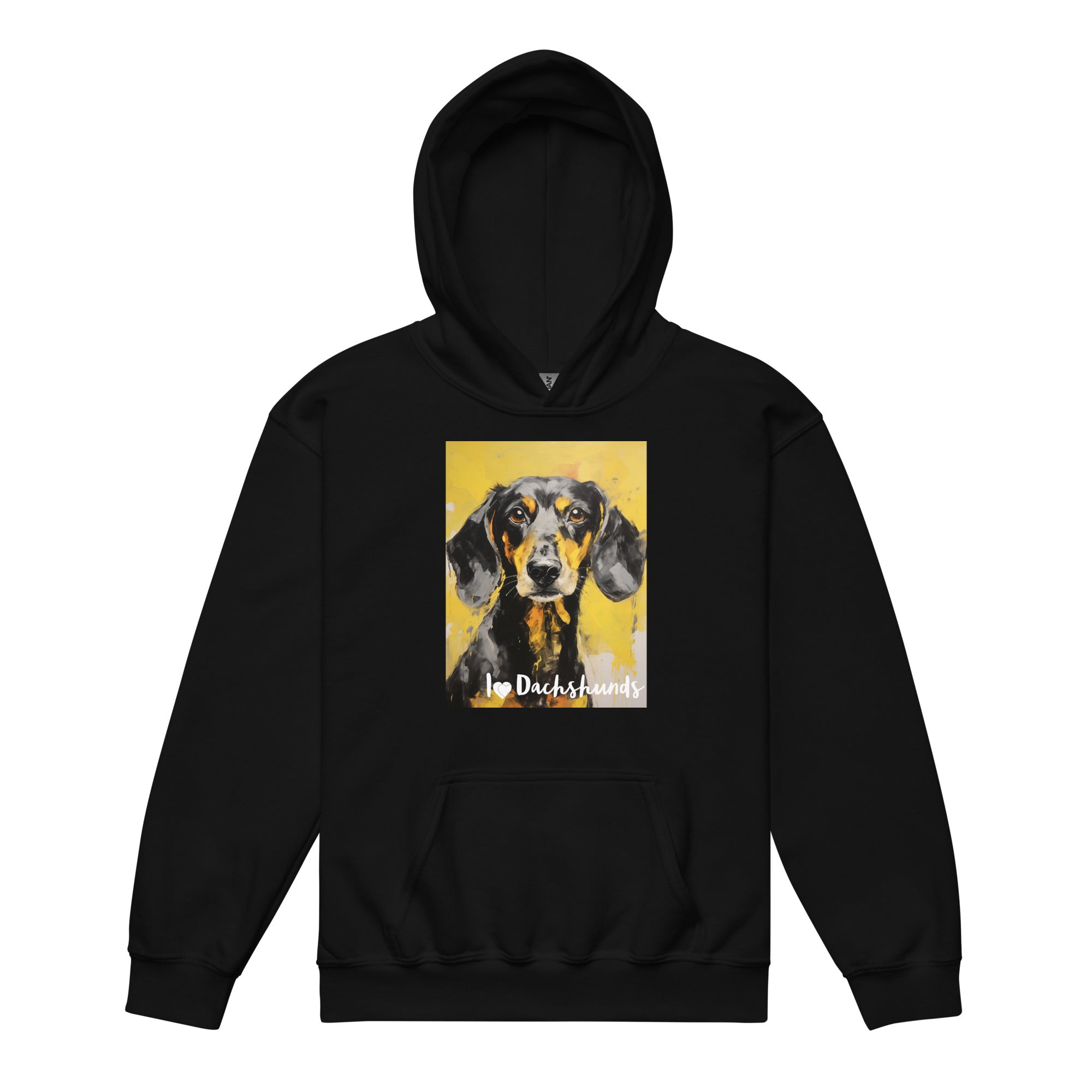 Youth heavy blend hoodie I ❤ Dogs - Dachshund