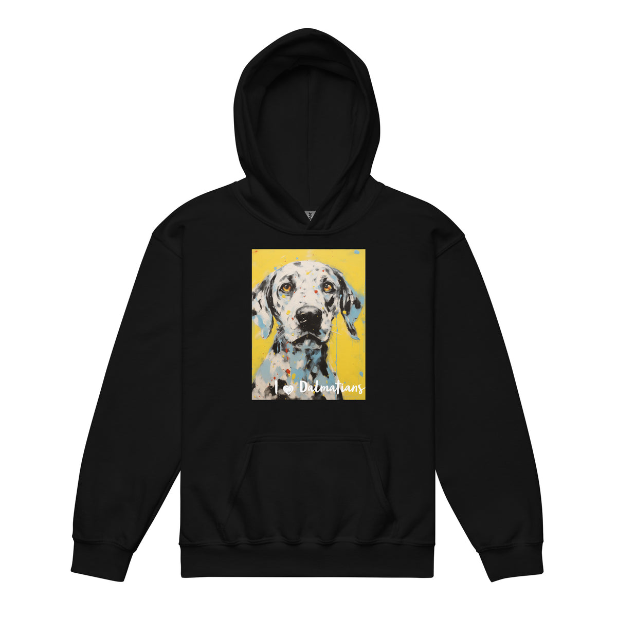 Youth heavy blend hoodie I ❤ Dogs - Dalmatian