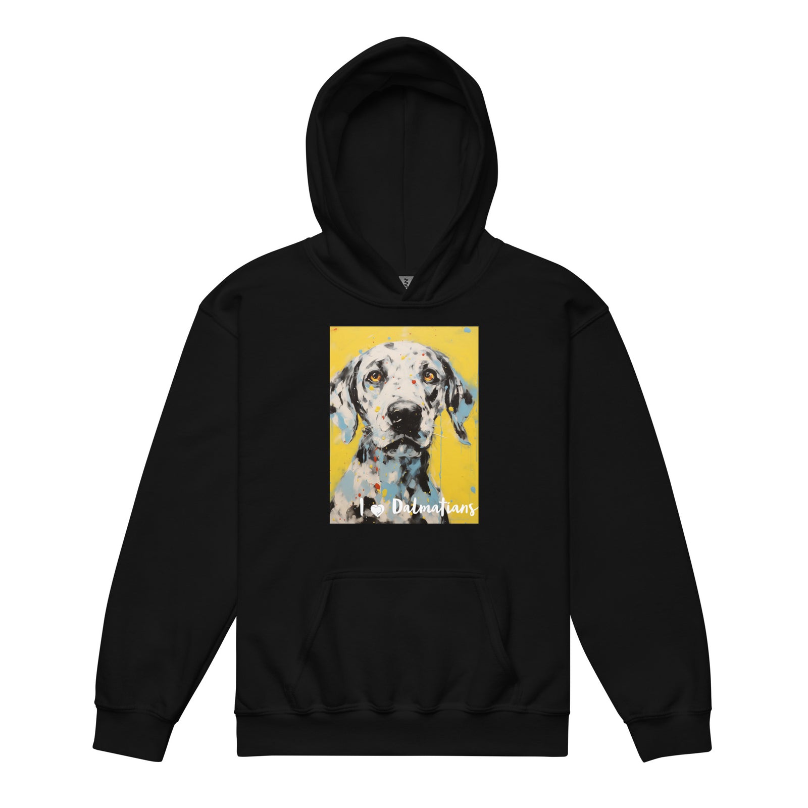 Youth heavy blend hoodie I ❤ Dogs - Dalmatian