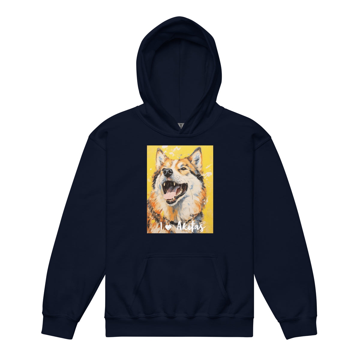 Youth heavy blend hoodie I ❤ Dogs - Akita