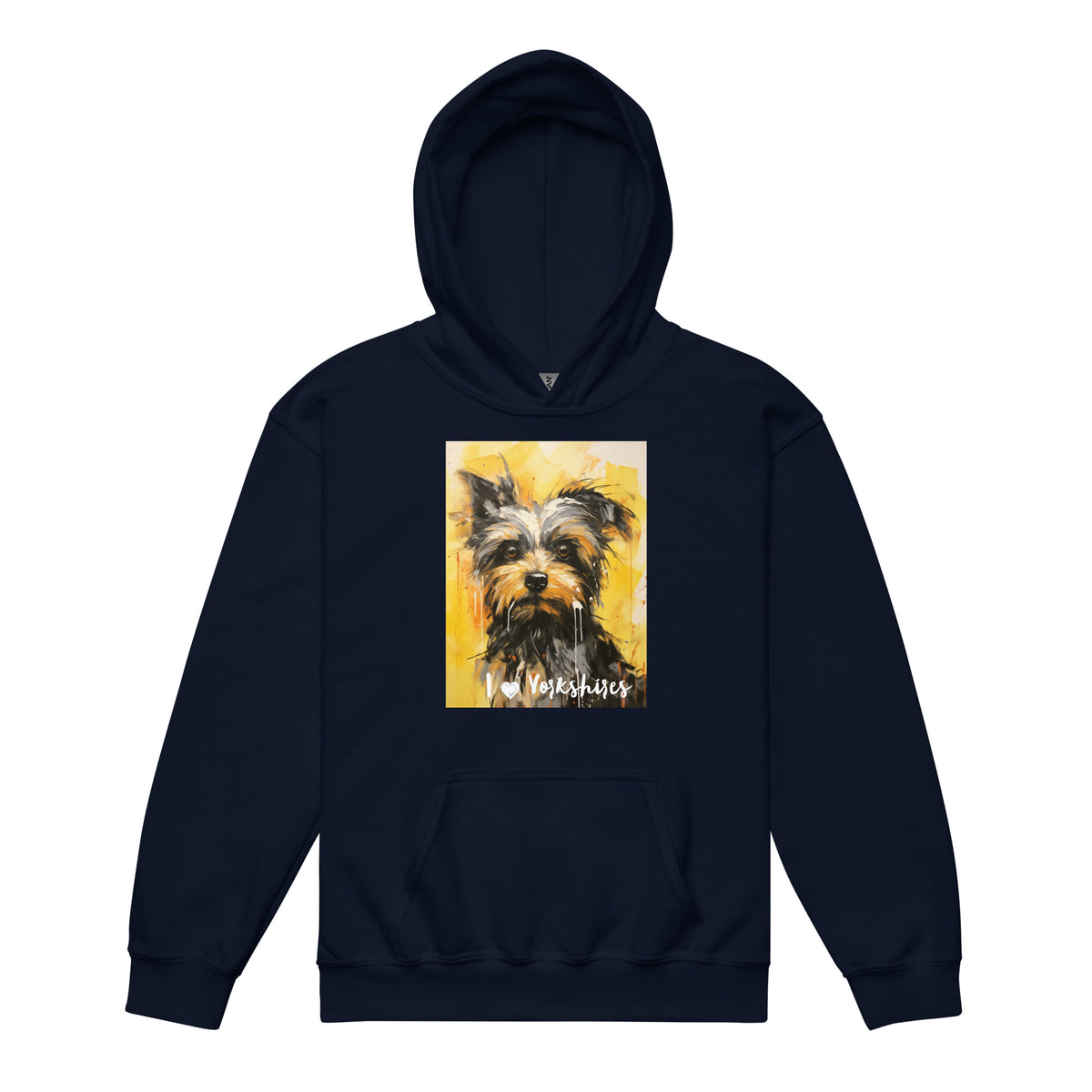 Youth heavy blend hoodie - I ❤ Dogs - Yorkshire Terrier