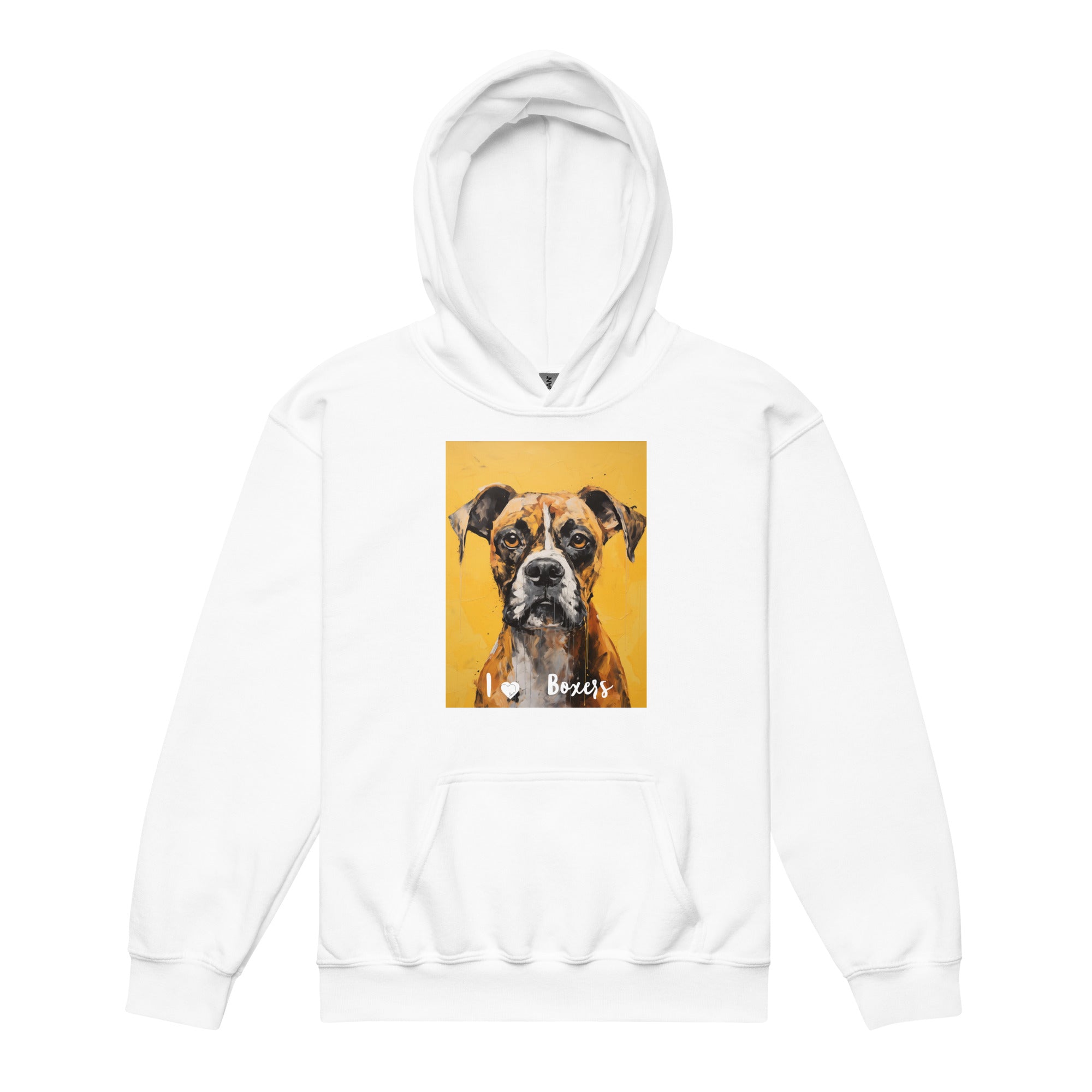 Youth heavy blend hoodie - I ❤ Dogs - Boxer