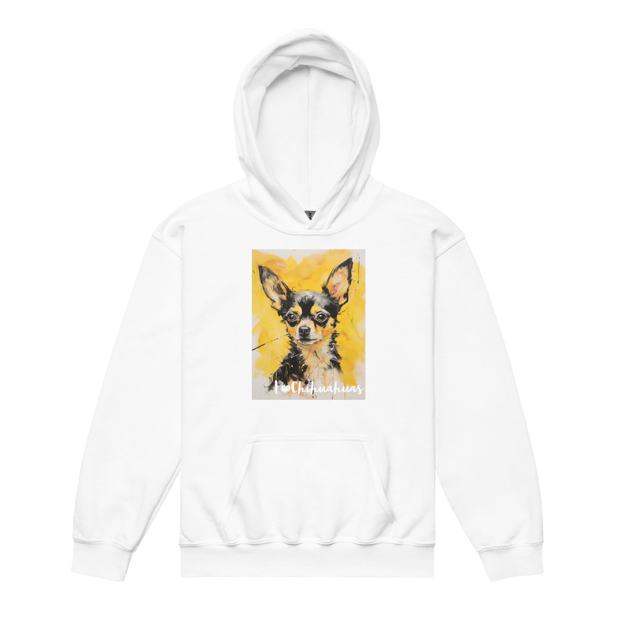 Youth heavy blend hoodie- I ❤ Dogs - Chihuahua