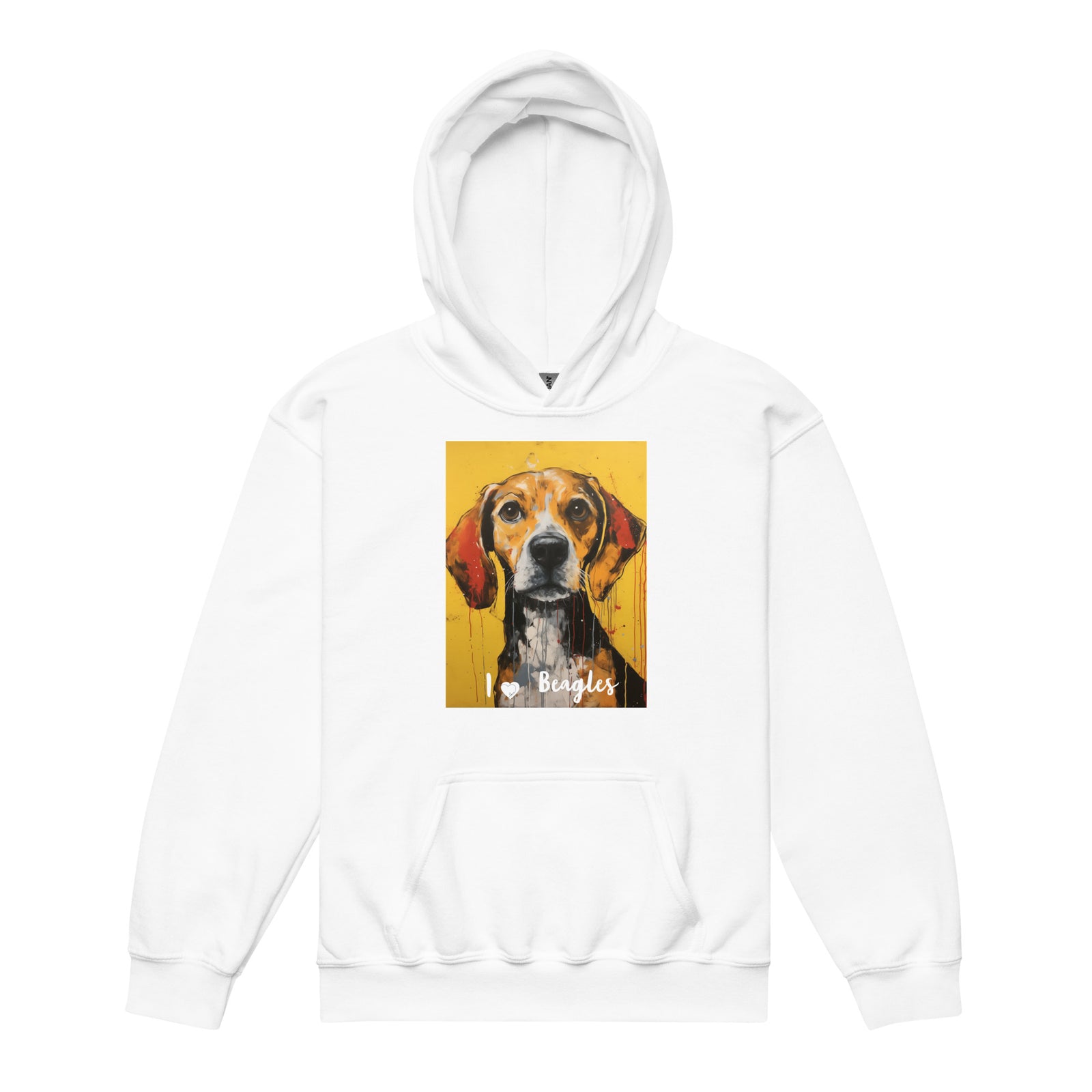 Youth heavy blend hoodie I ❤ Dogs - Beagle