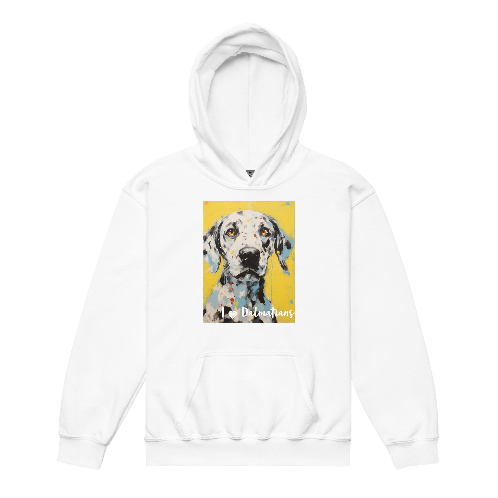 Youth heavy blend hoodie I ❤ Dogs - Dalmatian