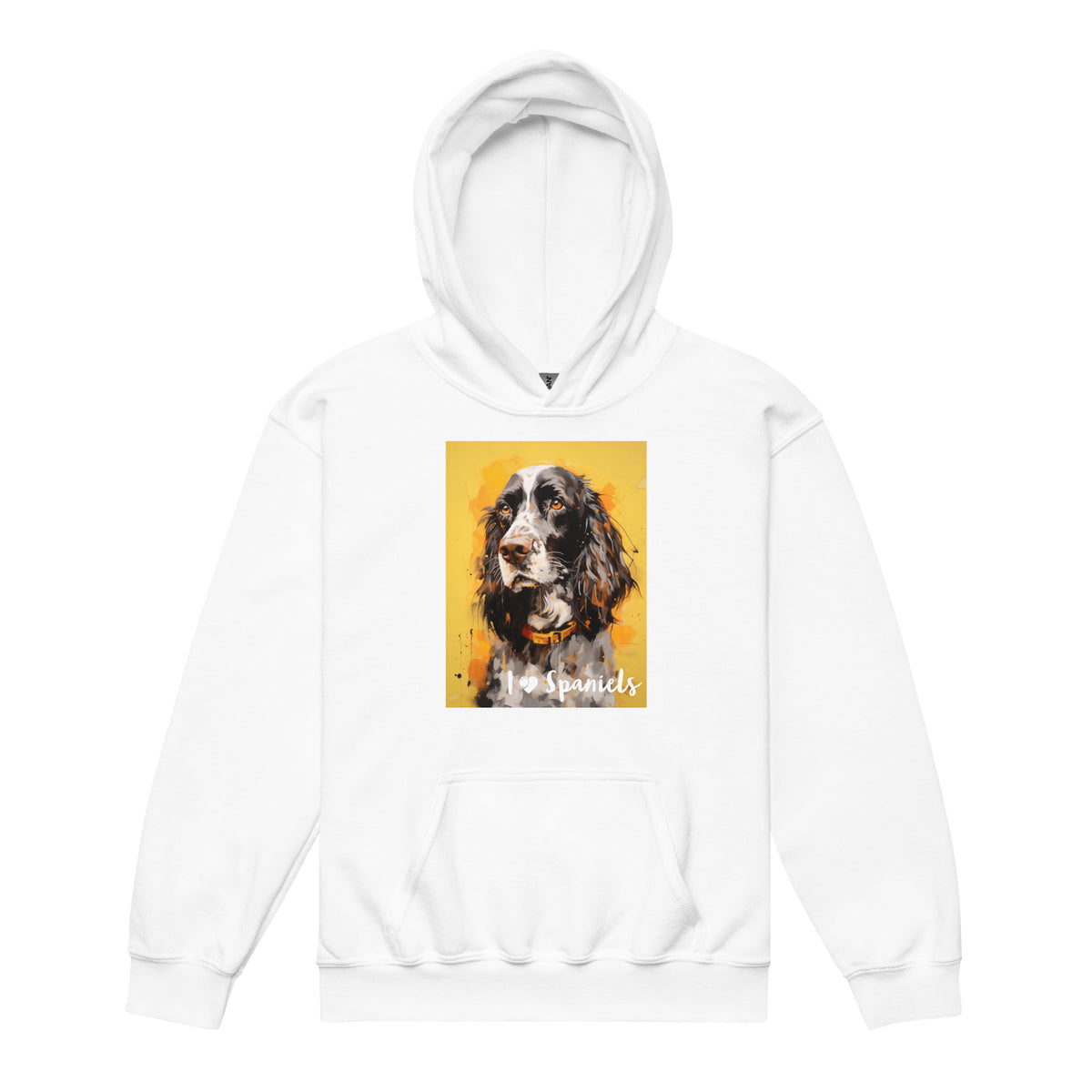 Youth heavy blend hoodie- I ❤ Dogs - Cocker Spaniel (American)