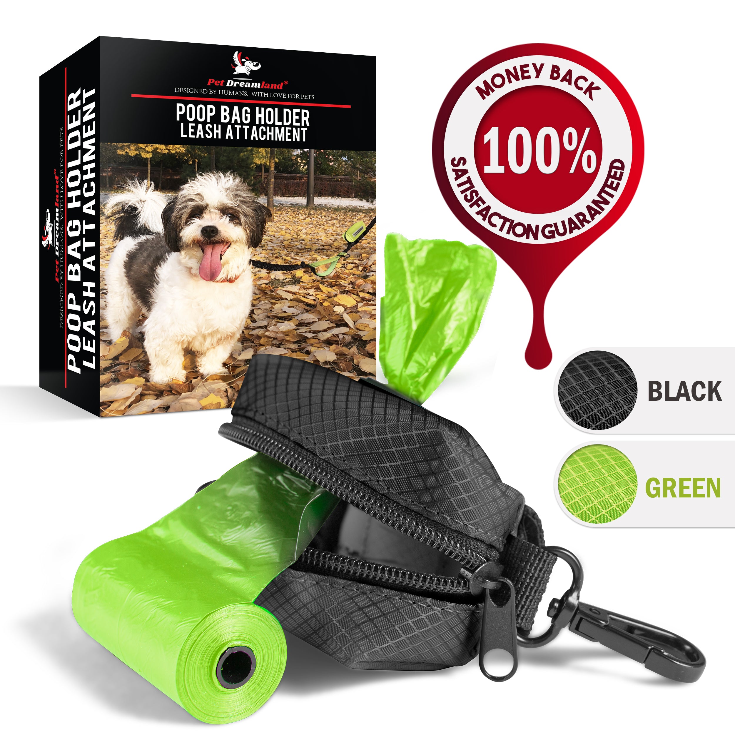Cute & Durable Dog Waste Bag Dispenser With Strong Leash Attachment In Many  Adorable Designs. – Sniff & Bark