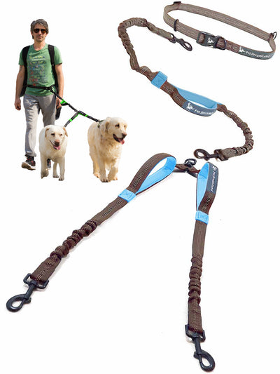 Hands Free Dog Leash for Two Large Dogs